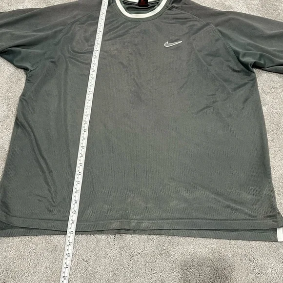 Vintage Nike Mesh Soccer Jersey Mens XL Olive 90s - Picture 9 of 9